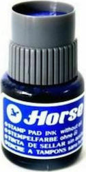 Liquid Ink for Ink Pad Horse με Πινέλο 30ml Blue