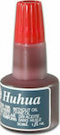 Huhua Liquid Ink for Ink Pad Huhua 30ml Red