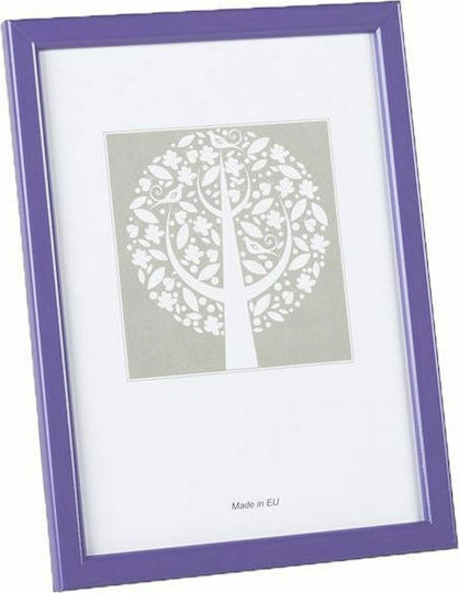 Aura Wall-mounted Plastic Photo Frame Purple