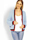 PeeKaBoo Maternity Cardigan 60004C Light Blue Relaxed Fit