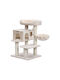 Feandrea Scratching Post Cat Trees Beige 4 levels 70x60x112cm