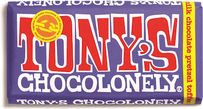 Tony's Chocolonely Chocolate Milk Pretzel Toffee 180gr 1pcs