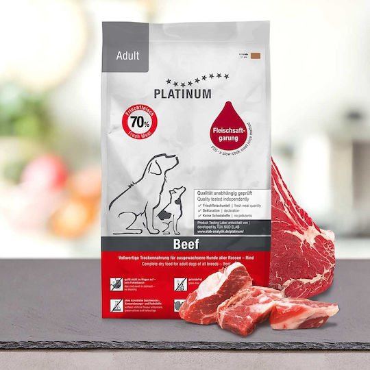 Platinum Pet Food & Care Adult Beef & Potato 5kg Dry Food Grain-Free & Gluten-Free for Adult Neutered Dogs with Calf and Potatoes