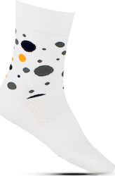 Cycling socks | Demaraz | Abstract | White