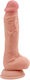 Chisa Novelties Pure Naturally Pubescent Liquid Silicone Dual-Density Realistic Dildo Ρεαλιστικό Dildo με Όρχεις και Βεντούζα Flesh 21cm