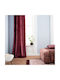 Gofis Home Κουρτίνα με Τρουκς Winter 711 32 Cherry 140x280εκ.