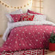 Nef-Nef Homeware Sheet Sets Queen 240x260cm. Astria Red 4pcs