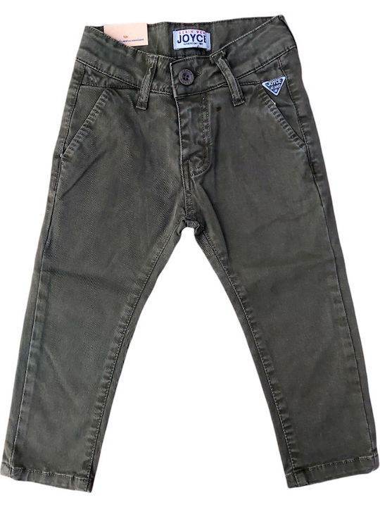 Kinder Hose Chino Stoff Khaki