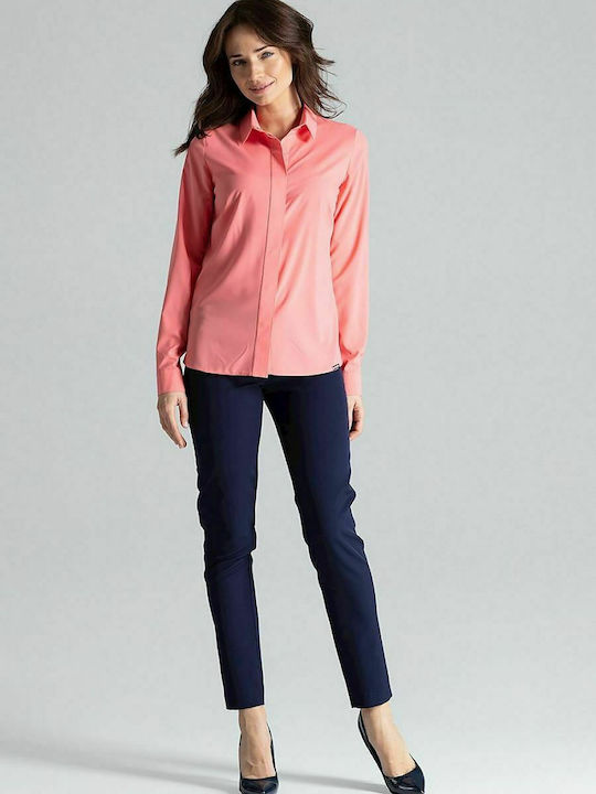 Lenitif L036 Women's Long Sleeve Shirt Pink