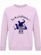 Sweatshirt Unisex, Organic " The Asshole ", Creamy pink