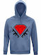 Hoodie Unisex, Organic " Diamond Guns ", Blue