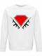 Sweatshirt Unisex, Bio " Diamond Guns ", Weiß