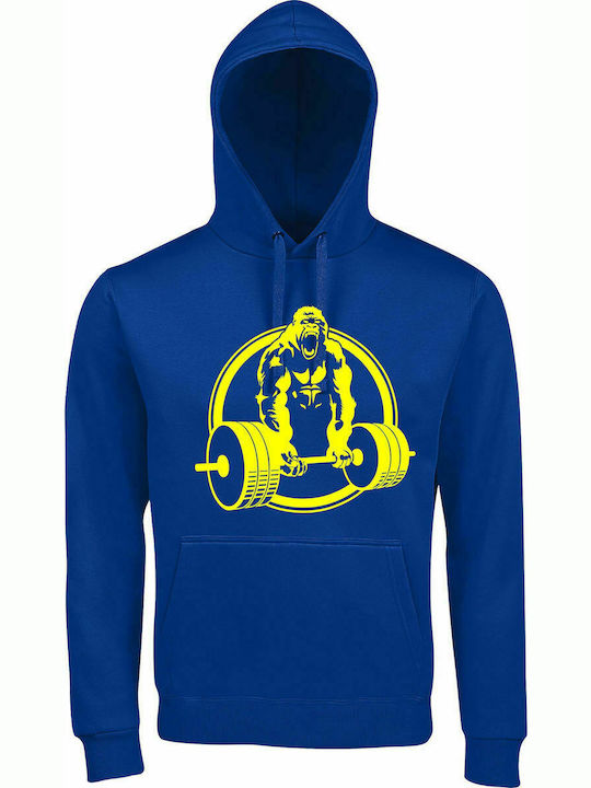 Hoodie Unisex " Beast Mode ", Königsblau