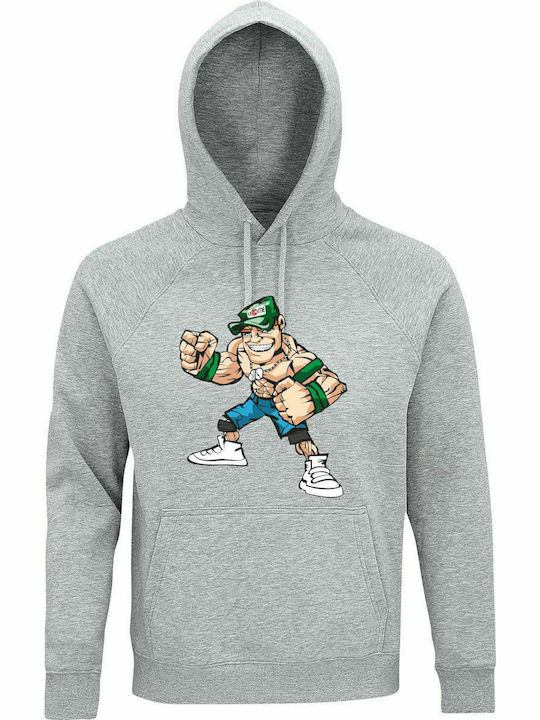 Hoodie Unisex, Bio " John Cena ", Grau Melange