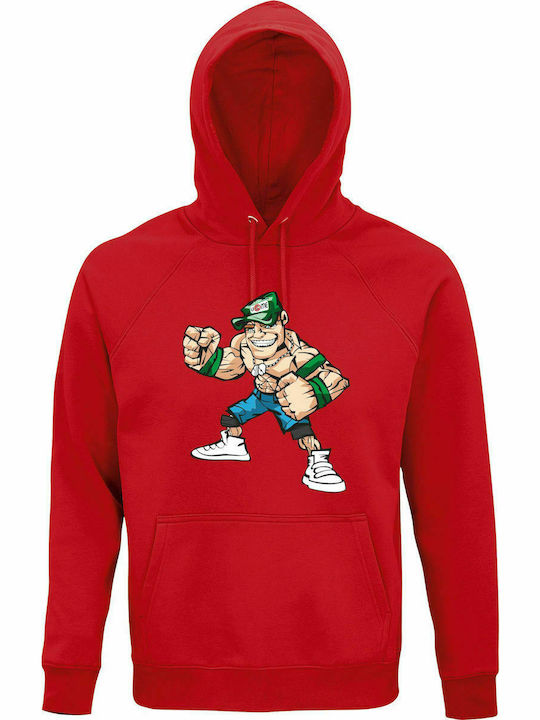 Hoodie Unisex, Bio " John Cena ", Rot