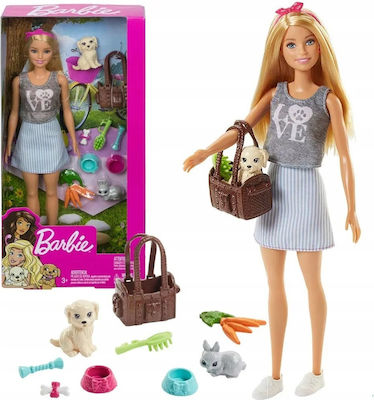 Barbie Picnic with Animals Puppe für 3++ Jahre