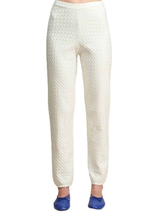 Women's Knitted Trousers SunSetGo - Jenny Monochrome White 027300005000288