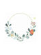 Mimi'lou Autocolant Decorativ pentru Copii Perete Flower Wreath