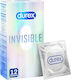 Durex Προφυλακτικά Invisible Extra Thin 12τμχ