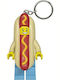 LEGO Keychain Hot Dog Man with LED