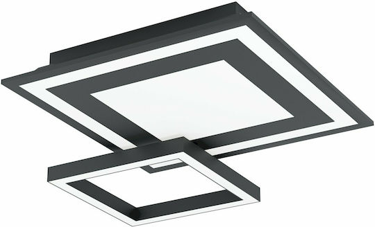 Eglo Savatarila-Z Таванно осветление 45бр Черен с Вграден LED и Дистанционно Управление