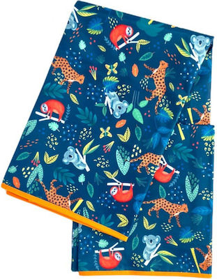 Bumkins Waterproof Splat Mat Blue Jungle