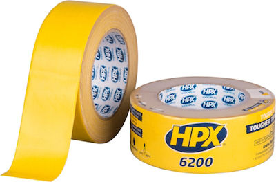 HPX Αυτοκόλλητη Υφασμάτινη Ταινία Κίτρινη 48mmx25m