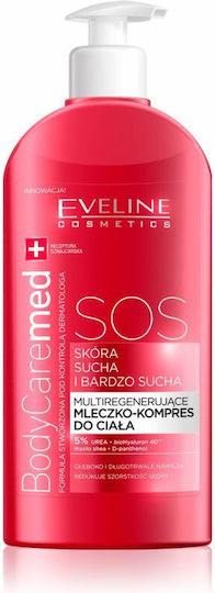 Eveline Extra Soft SOS Ενυδατική Lotion Σώματος με Ουρία & Βούτυρο Καριτέ για Πολύ Ξηρές Επιδερμίδες 350ml