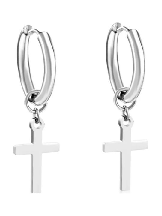 Cross crosses with cross surgical steel 12 mm hoop