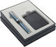 Parker I.M. Premium Schreibtischset Blau-Grau CT 2 Stück