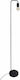 Keli Vintage Floor Lamp H150xW20cm. with Socket for Bulb E27 Black