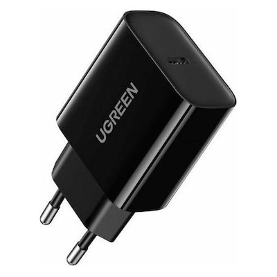 Ugreen Încărcător Fără Cablu cu Port USB-C 18W Livrarea energiei Negruς (CD137)