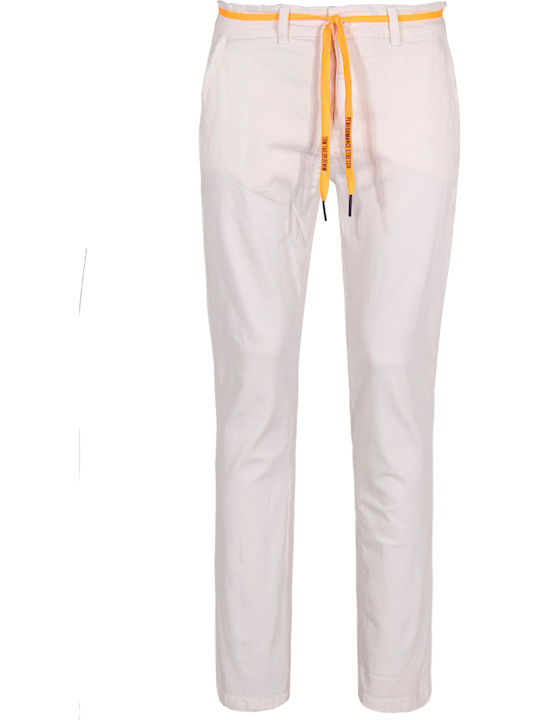 Trousers Chino in Slim Fit White