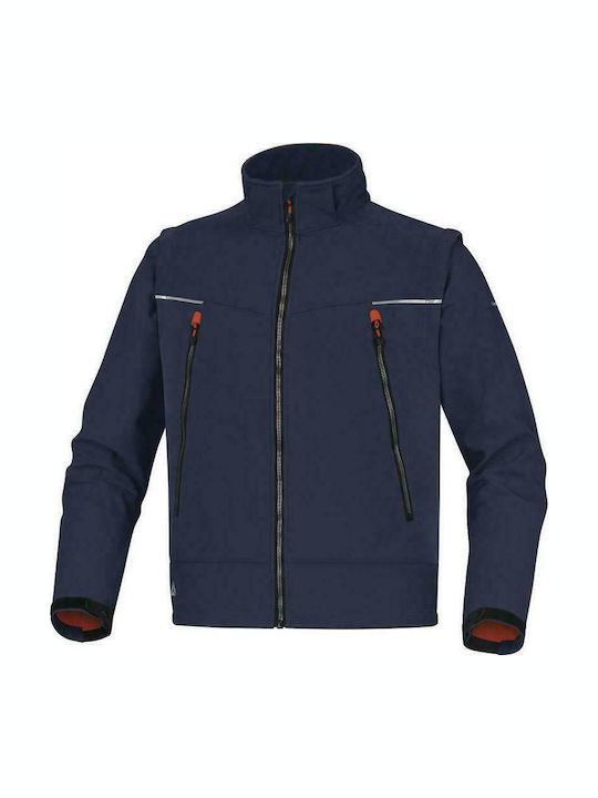 Delta Plus Orsa Winter Softshell Work Jacket Navy Blue