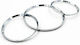 Car Instrument Panel Decoration Dashboard Rings for Alfa 145 / 146 Chrome in Silver Color IRAR145