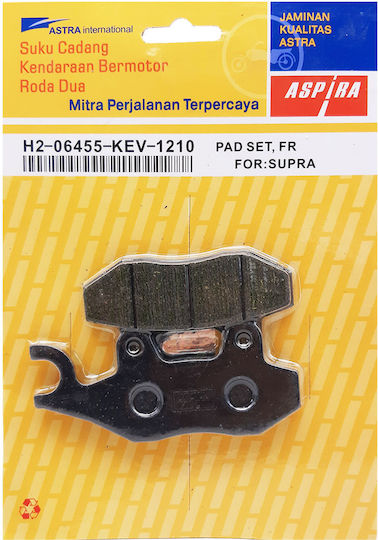 Aspira Τακάκια Μοτοσυκλέτας Εμπρός για Honda Supra / Kawasaki Kaze-R - ZX 130 / Suzuki Address 125 - FX 125 για Kawasaki ZX 130 Modenas Kriss / X-CITE