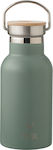 Fresk Chinois Bottle Thermos Stainless Steel BPA Free 350ml Green with Loop FR-FD340-48