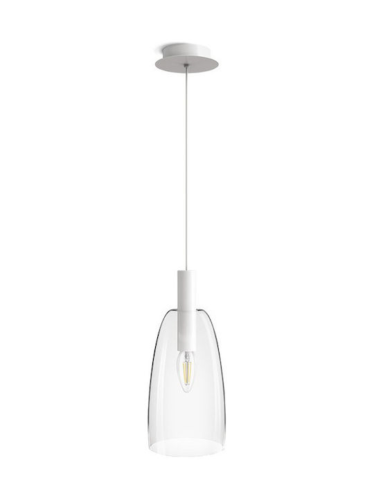 Rendl Light Studio Bellini Μοντέρνο Κρεμαστό Φωτιστικό Μονόφωτο με Ντουί E14 σε Λευκό Χρώμα