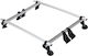 La Prealpina Aluminum Car Roof Bar Calypso for Smart ForFour 3D without Legs Silver