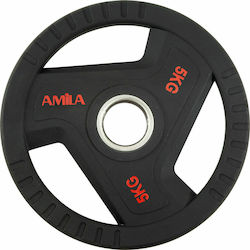 Amila TPU Series Set Discuri De Tip Olimpic Cauciucate 1 x 5kg Φ50mm cu Mânere