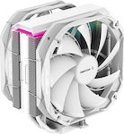 Deepcool AS500 Plus Ψύκτρα Επεξεργαστή Διπλού Ανεμιστήρα για Socket AM4/1200/115x με ARGB Φωτισμό Λευκή