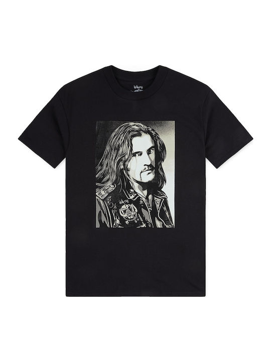 Obey Obey Lemmy T-shirt Schwarz Baumwolle 165263045S-BLK