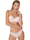 Cansoy Lace Underwear Set with Bra & Brazil Pink 124