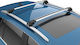 Turtle Aluminum Roof Bars Air1 102cm for Mercedes-Benz M Class Citroen C4 Grand Picasso Volkswagen Touareg Touran Nissan Qashqai Qashqai+2 Set with Roof Rack Legs and Lock Silver