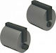 Meroni Serrature Forma F12 Knob Lock Gray with Button & Key Hotel Use