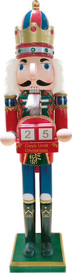 Aca Wooden Christmas Nutcracker 35cm Multicolour
