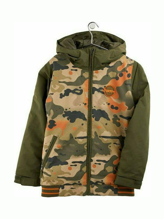 Kelp Kinderjacken & Winterjacken Lässig Lang mit Kapuzen- Khaki