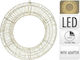JK Home Decoration Christmas Metal Lighted Decorative Wreath 50cm