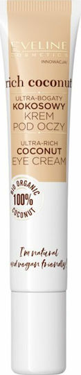 Eveline Ultra Rich Coconut Eye Gel for Moisturizing Anti-Wrinkle and Dark Circles 20ml