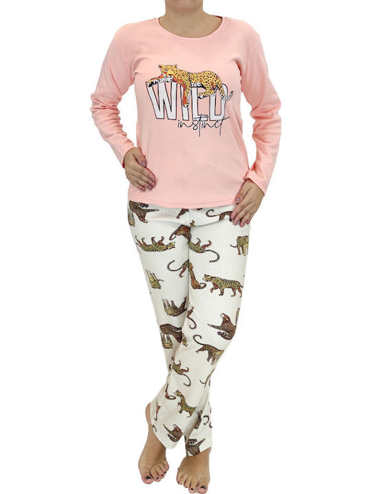 Women's pajamas Wild Tiger pink W22